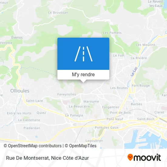 Rue De Montserrat plan