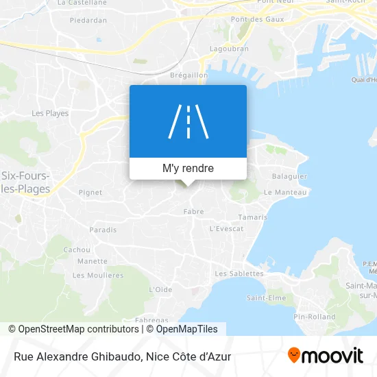 Rue Alexandre Ghibaudo plan