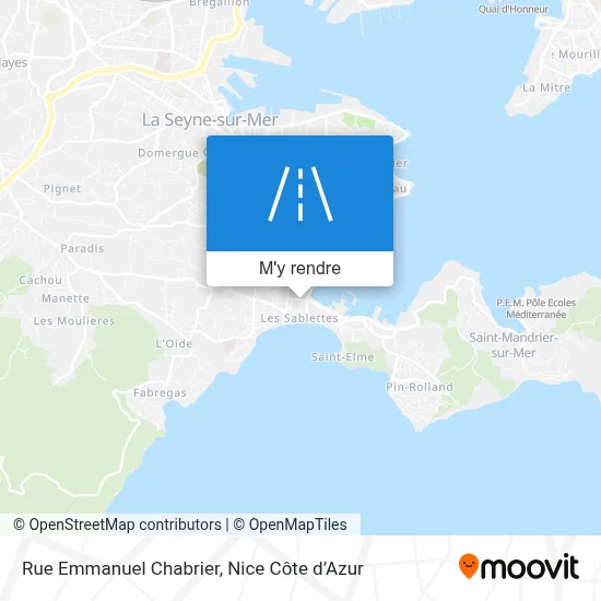 Rue Emmanuel Chabrier plan