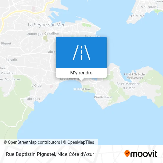 Rue Baptistin Pignatel plan