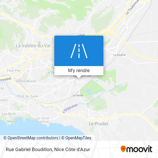 Rue Gabriel Boudillon plan