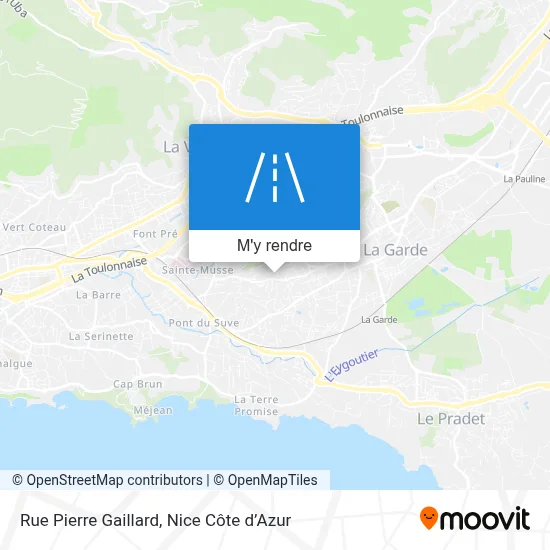 Rue Pierre Gaillard plan