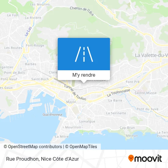 Rue Proudhon plan