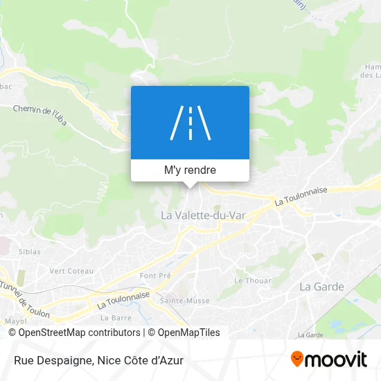 Rue Despaigne plan