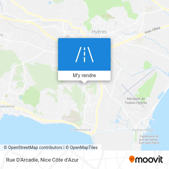 Rue D'Arcadie plan