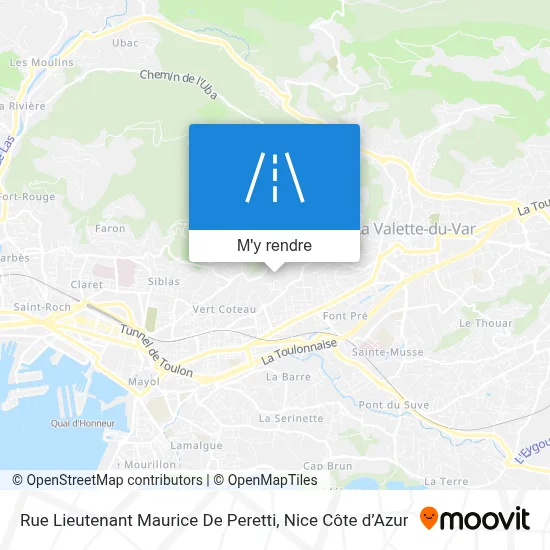 Rue Lieutenant Maurice De Peretti plan