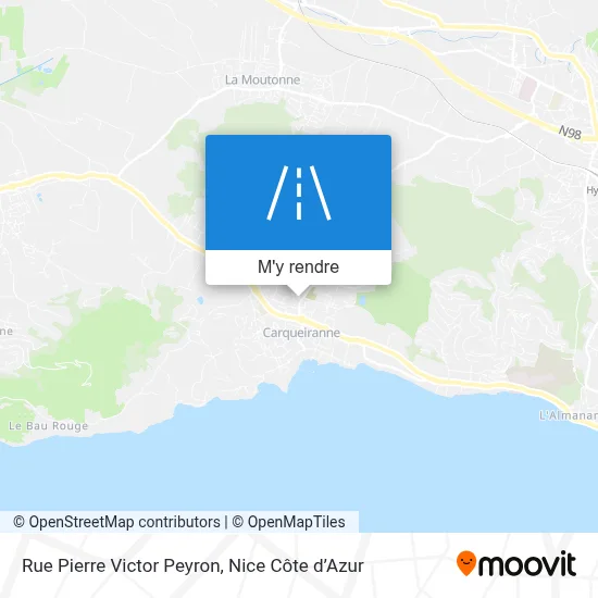 Rue Pierre Victor Peyron plan
