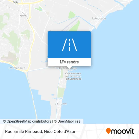 Rue Emile Rimbaud plan