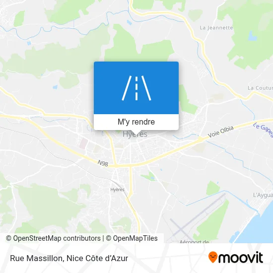 Rue Massillon plan