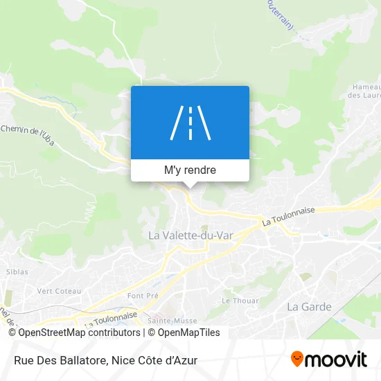 Rue Des Ballatore plan