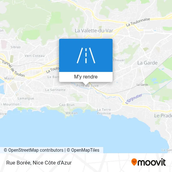 Rue Borée plan