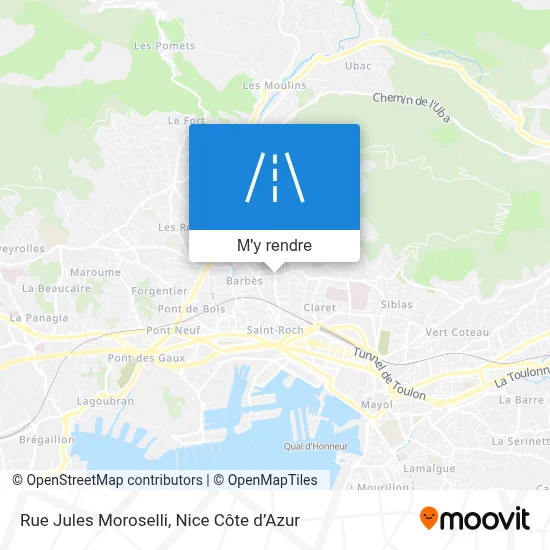 Rue Jules Moroselli plan