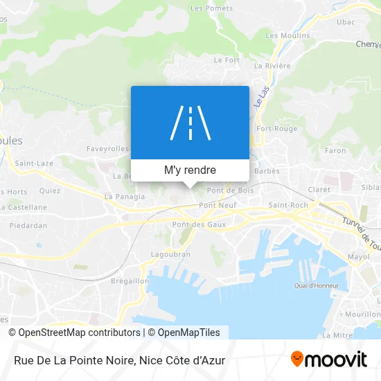 Rue De La Pointe Noire plan