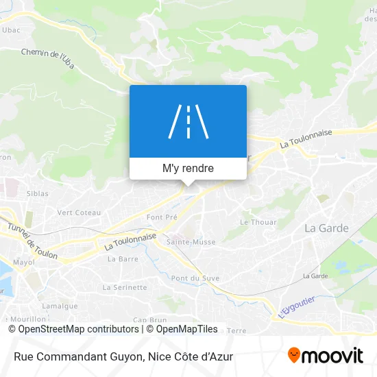 Rue Commandant Guyon plan