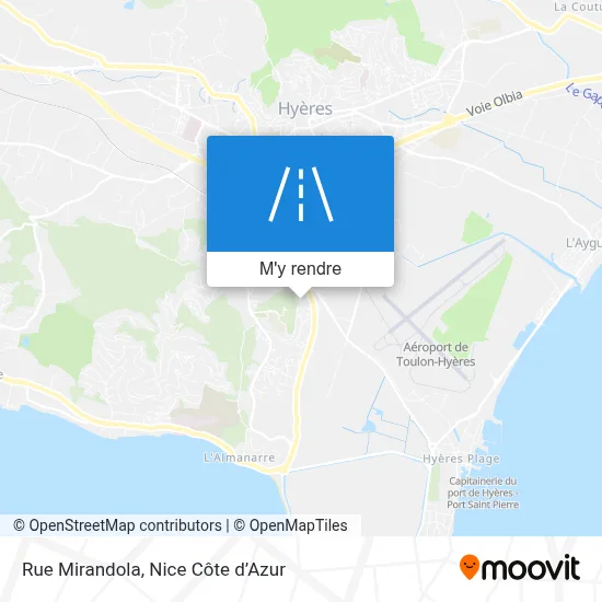 Rue Mirandola plan