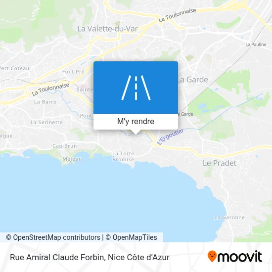 Rue Amiral Claude Forbin plan