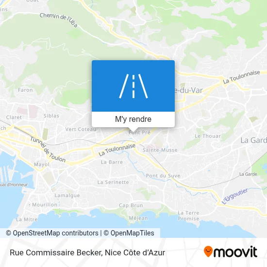 Rue Commissaire Becker plan