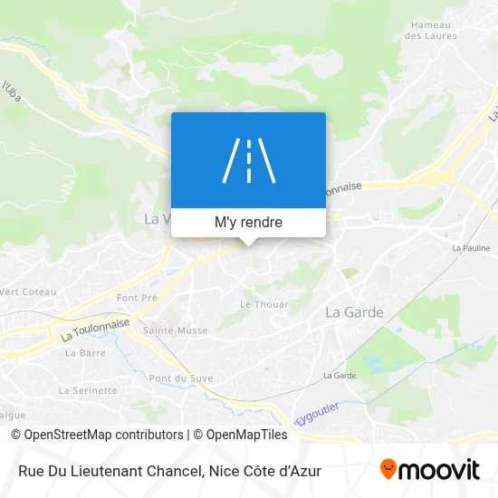 Rue Du Lieutenant Chancel plan