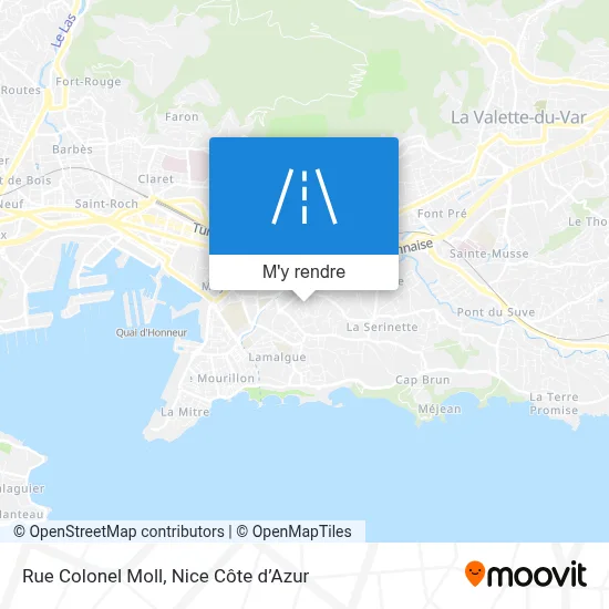 Rue Colonel Moll plan