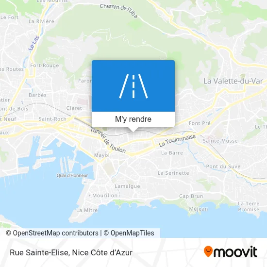 Rue Sainte-Elise plan