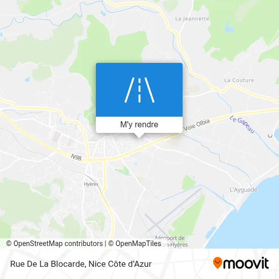 Rue De La Blocarde plan
