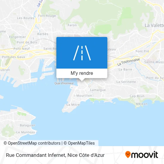 Rue Commandant Infernet plan