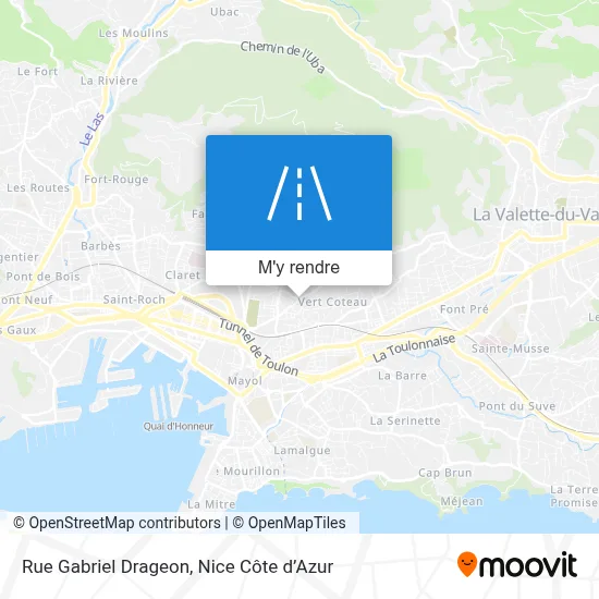 Rue Gabriel Drageon plan