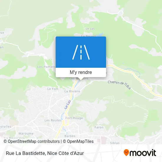 Rue La Bastidette plan