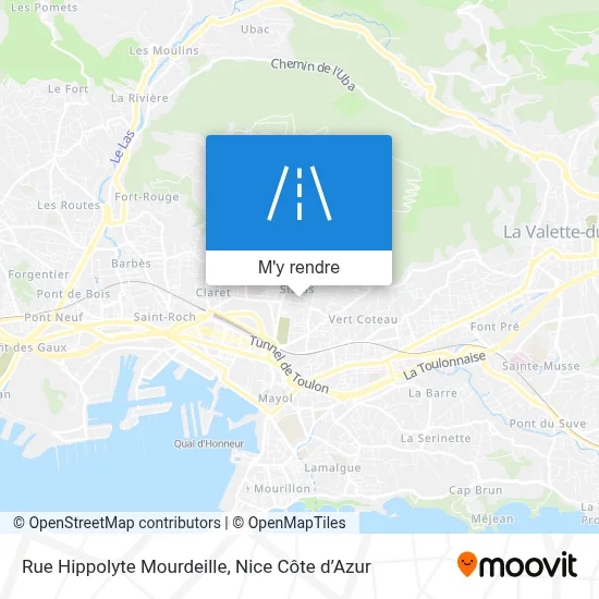 Rue Hippolyte Mourdeille plan
