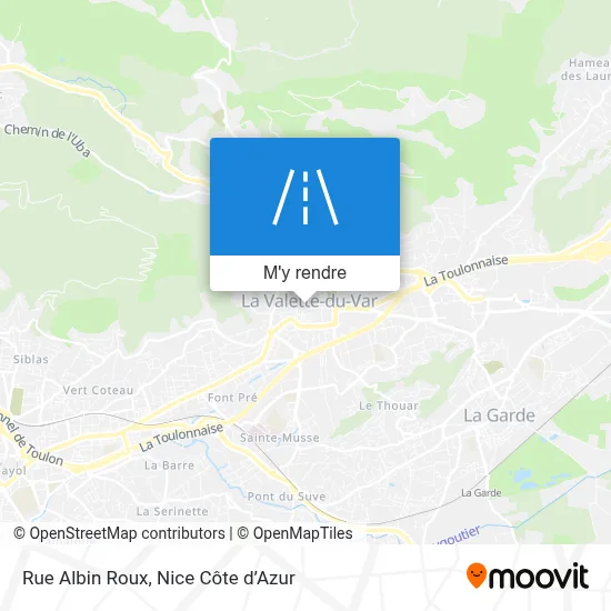 Rue Albin Roux plan