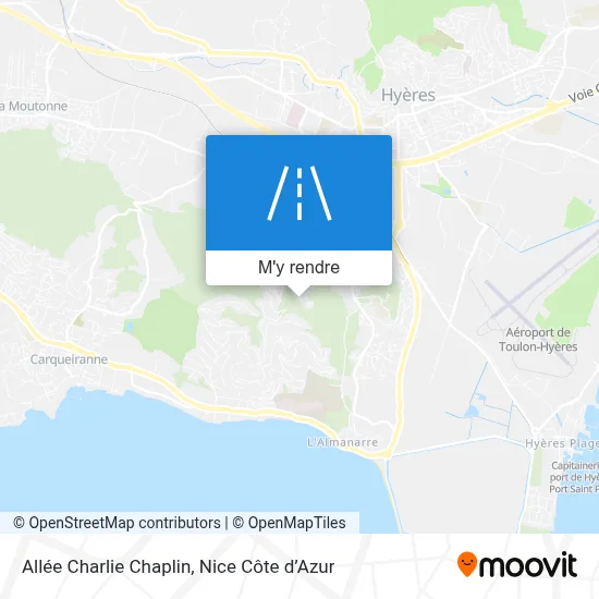 Allée Charlie Chaplin plan