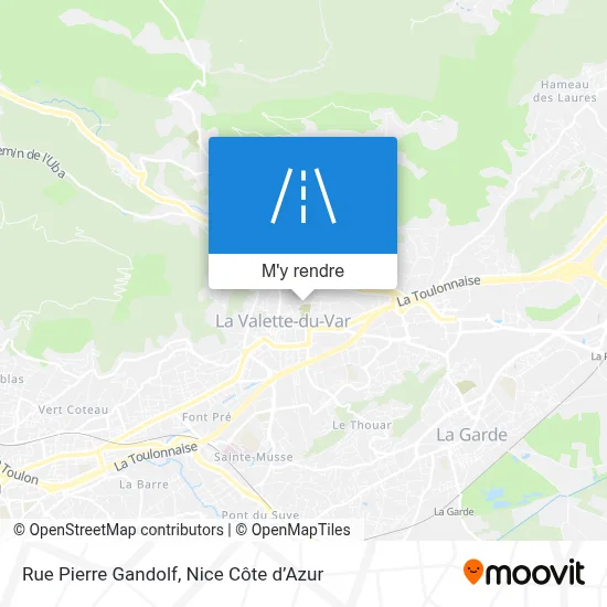Rue Pierre Gandolf plan