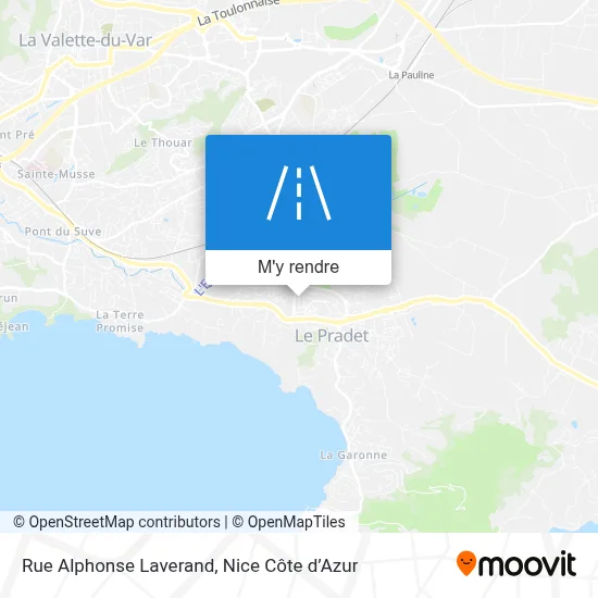 Rue Alphonse Laverand plan