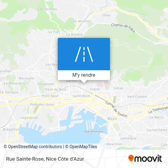 Rue Sainte-Rose plan