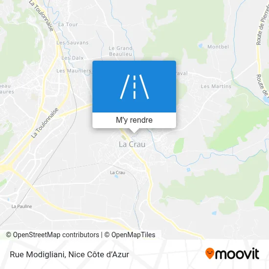 Rue Modigliani plan
