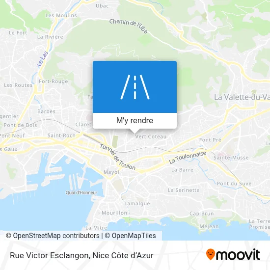 Rue Victor Esclangon plan