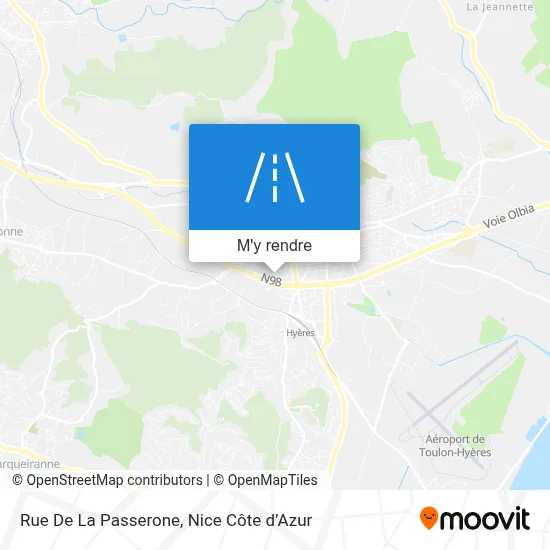 Rue De La Passerone plan