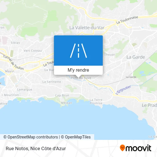 Rue Notos plan