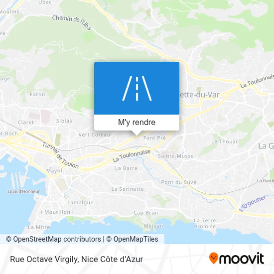 Rue Octave Virgily plan