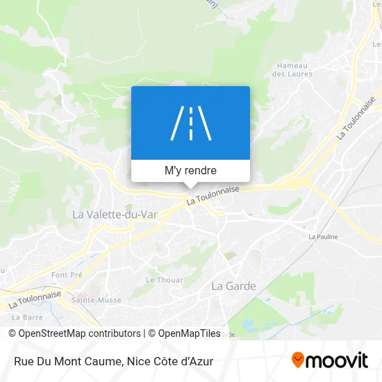 Rue Du Mont Caume plan