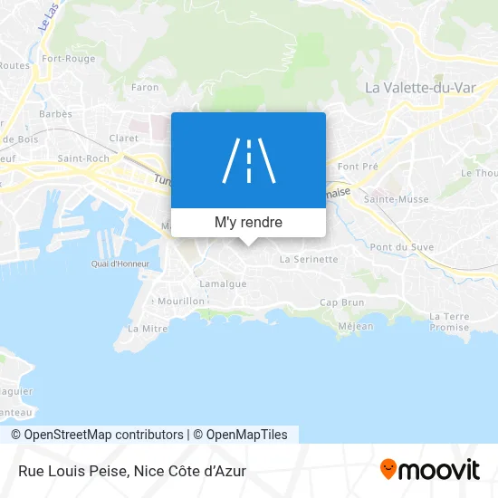 Rue Louis Peise plan