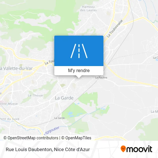 Rue Louis Daubenton plan