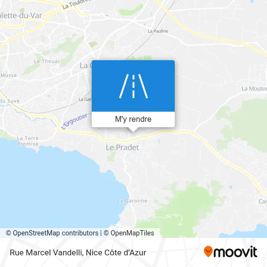 Rue Marcel Vandelli plan