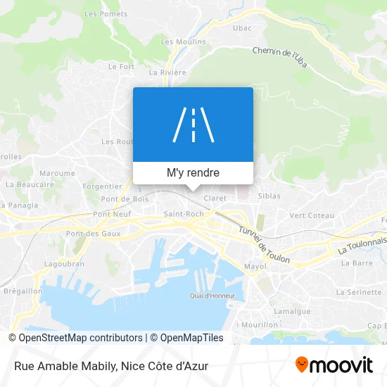 Rue Amable Mabily plan