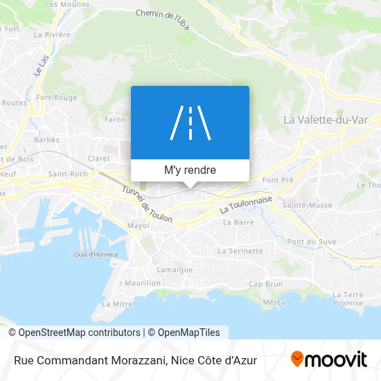 Rue Commandant Morazzani plan
