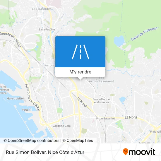 Rue Simon Bolivar plan