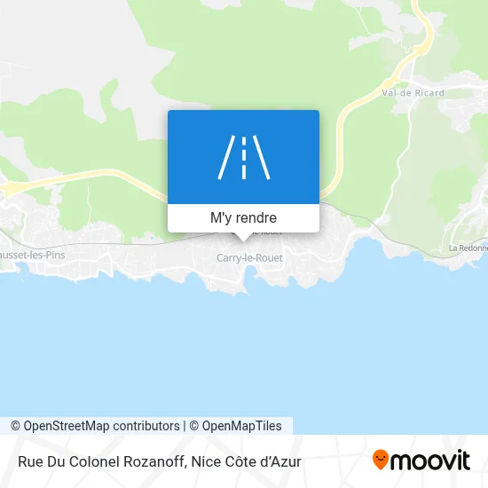 Rue Du Colonel Rozanoff plan