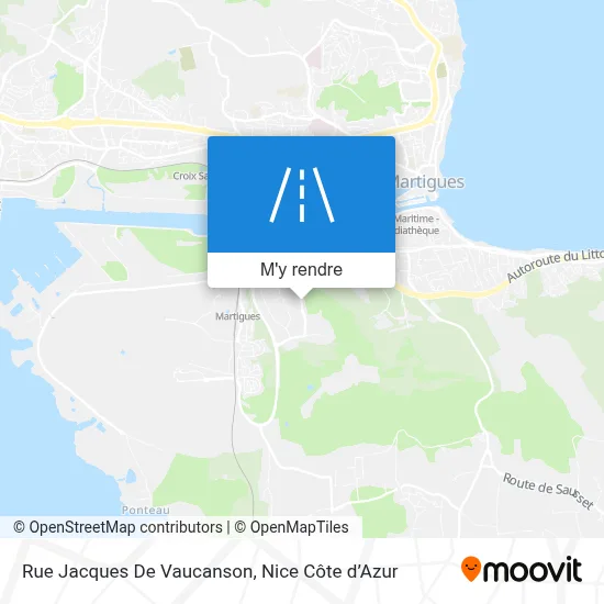 Rue Jacques De Vaucanson plan