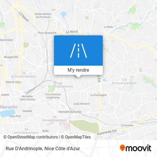 Rue D'Andrinople plan