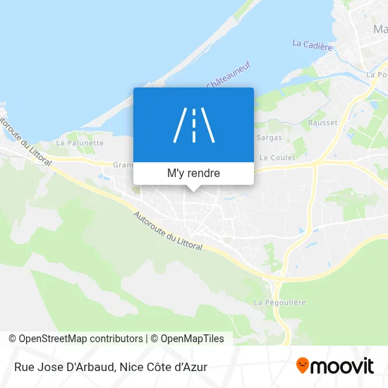 Rue Jose D'Arbaud plan